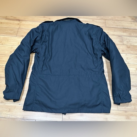 Brandit M-65 Standard Tactical Military Winter Parka Men’s Size L Black Hooded - Picture 9 of 13